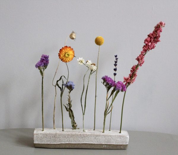 Support céramique fleurs séchées Ginger Flower