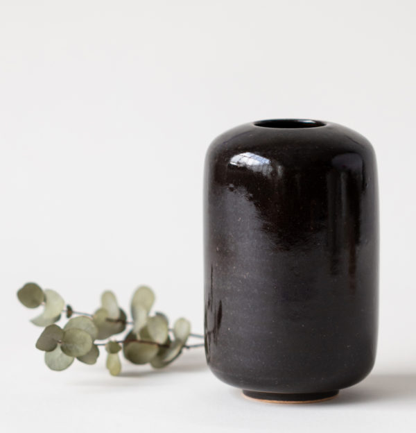 Vase noir Atelier Fra Ginger Flower