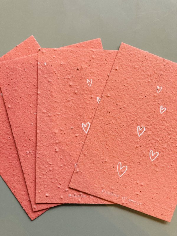 Carte papier papier ensemencé Ginger Flower - Pousse d'amour